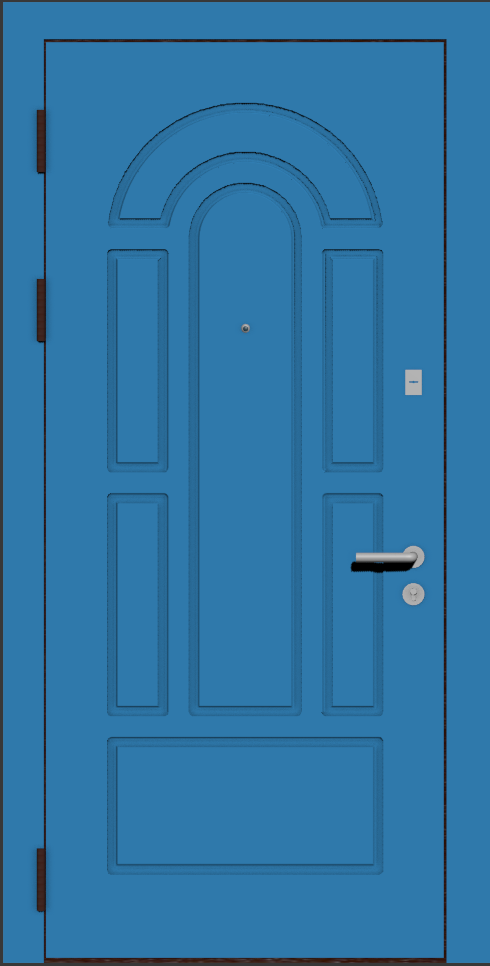 Дверная панель голубая